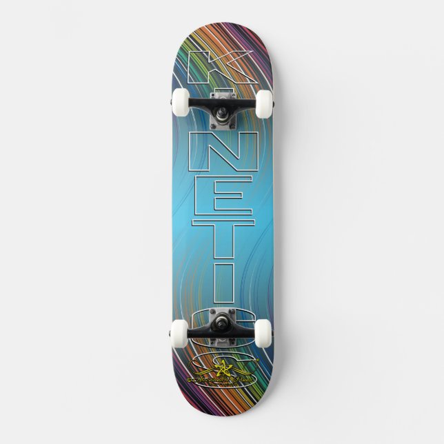 KINETIK 8/10 MINI SKATEBOARD BRÄDA 18,5 CM (Framsida)