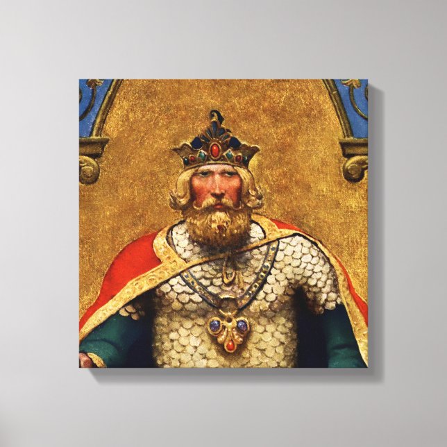 “King Arthur” by NC Wyeth Canvastryck (Framsida)