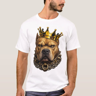 King Bulldog Crown T-Shirt – Starkt Kungligt Desig