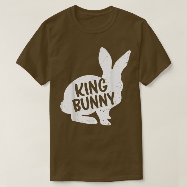 King Bunny Matching Couple Group Funny Family East T Shirt (Design framsida)
