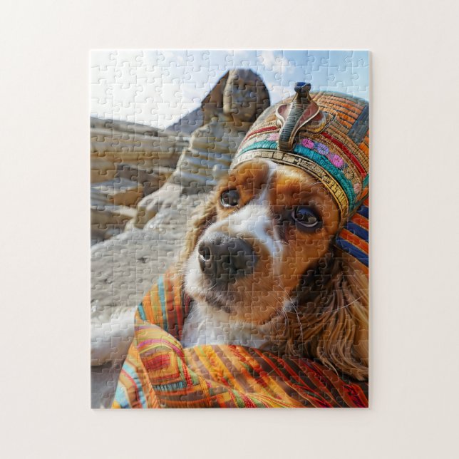 King Charles Cocker Spaniel i Egypten Pussel (Vertikal)