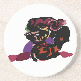 king Charles spaniel and roses sweet  Underlägg