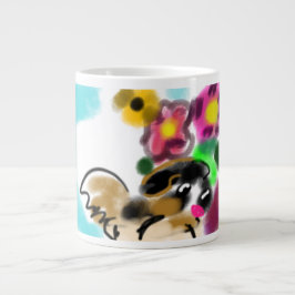 King charles spaniel  jumbo mugg
