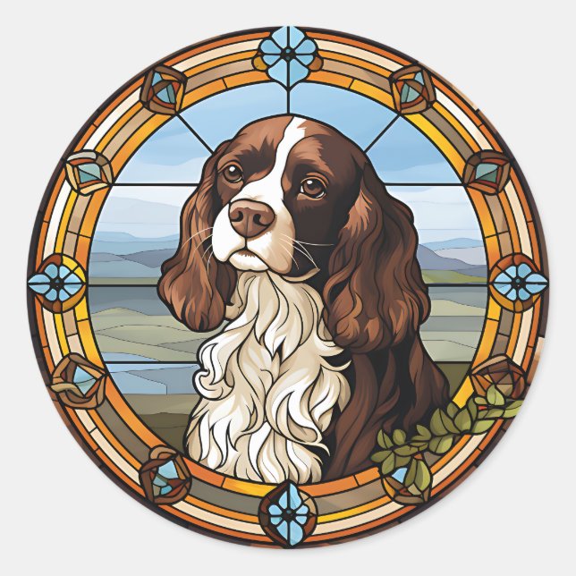King Charles Spaniel Klistermärken (Framsida)