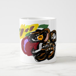 King charles spaniel solrosor jumbo mugg