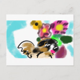 King charles spaniel  vykort