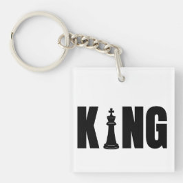 King Chess Keychain 
