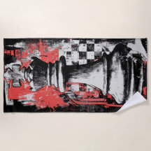 King Chess Piece Urban Grunge