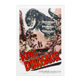 KING DINOSAIR Horror Monster Movie Poster 