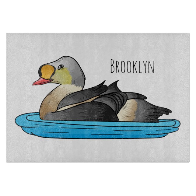 King eider bird cartoon illustration (Framsidan)