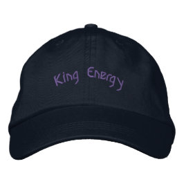King Energy Navy Justerbar Djärv Klassisk Look Män Broderad Keps