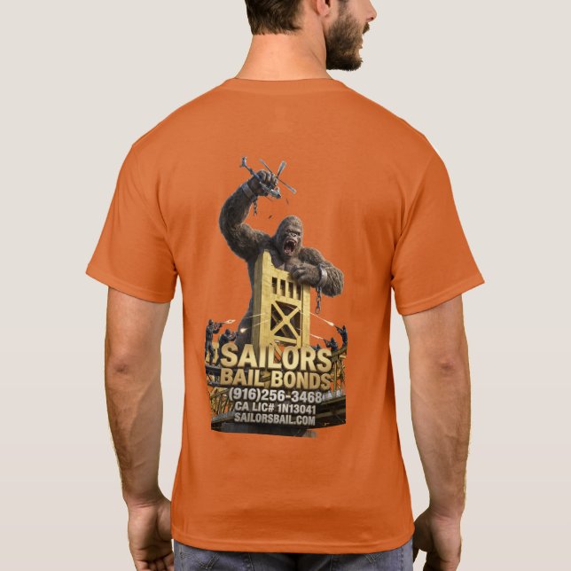 King Gorilla Engages LEO T Shirt (Baksida)