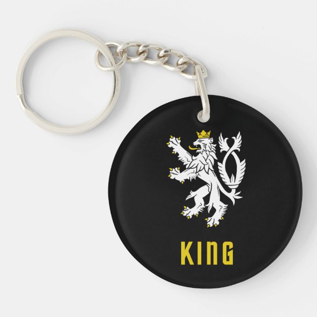 King Lion Crest Keychain (Framsidan)