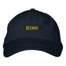KING Namn Navy Justerbar mössa stil ledarskap