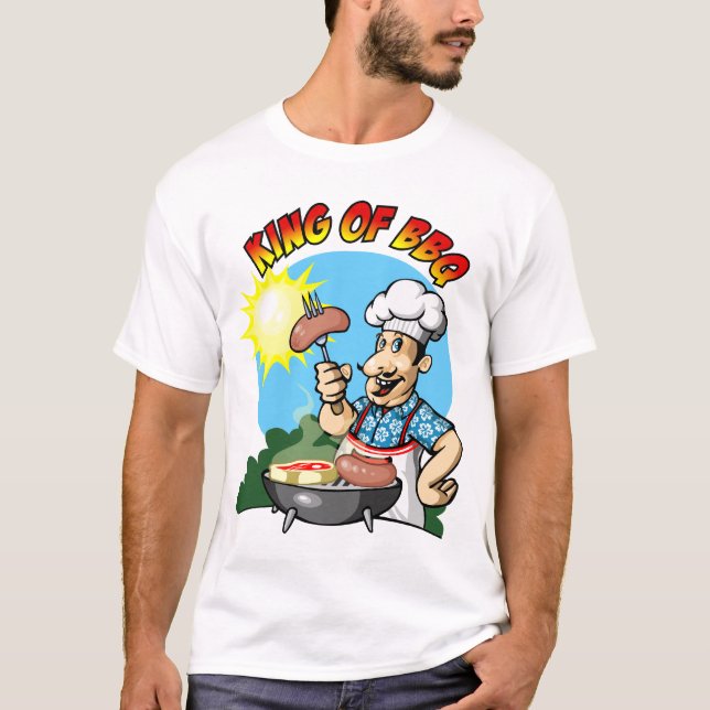 king of BBQ Tee Shirt (Framsida)