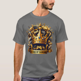 King of Gaming Royal Throne Crown Design T Shirt