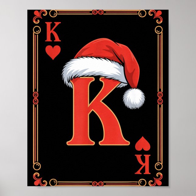 King Of Hearts Christmas Costume Playing Cards Kin Poster (Framsidan)
