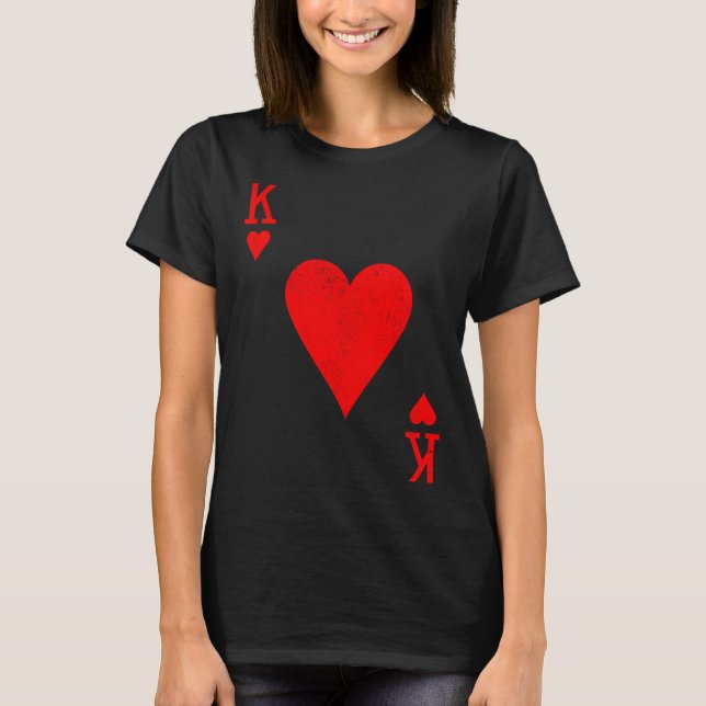 King Of Hearts Matching Couple Saint Valentine's D T Shirt (Framsida)