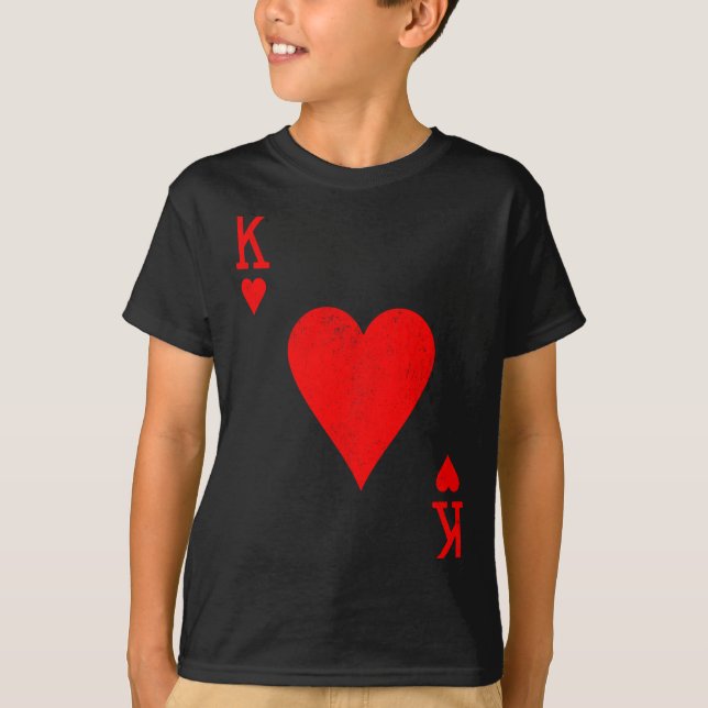 King Of Hearts Matching Couple Saint Valentine's D T Shirt (Framsida)