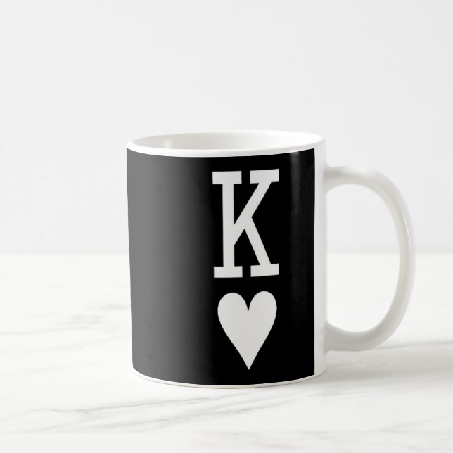 King Of Hearts Queen Of Hearts Couples Matching Me Kaffemugg (Höger)