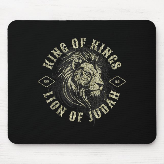 King Of Kings Lion Of Judah Christian Faith Religi Musmatta (Framsidan)