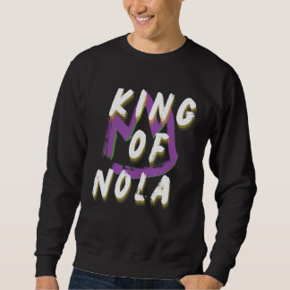 KING OF NOLAMARDI GRAS LÅNG ÄRMAD TRÖJA