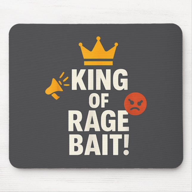 King Of Rage Bait Funny Internet Meme Gamer Quote  Musmatta (Framsidan)