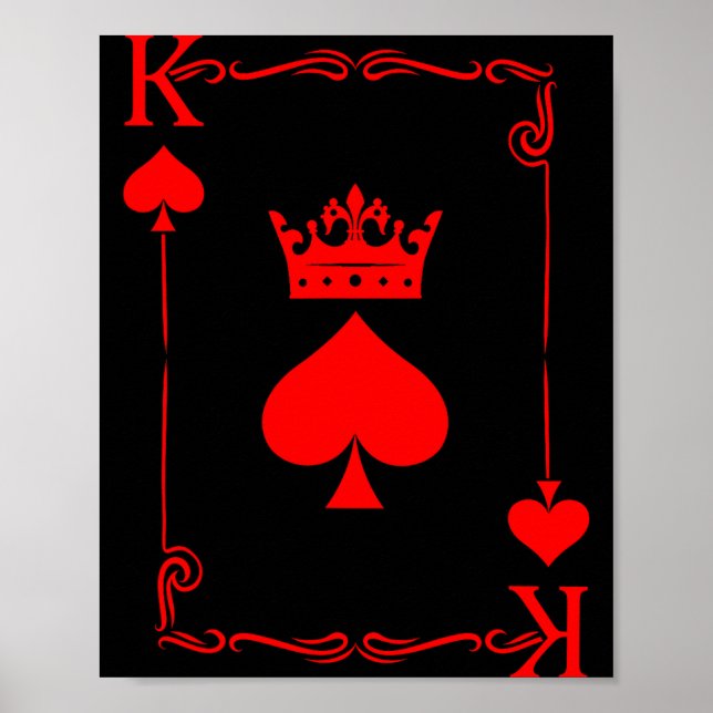 King Of Spade Game Black History Playing Card Men  Poster (Framsidan)