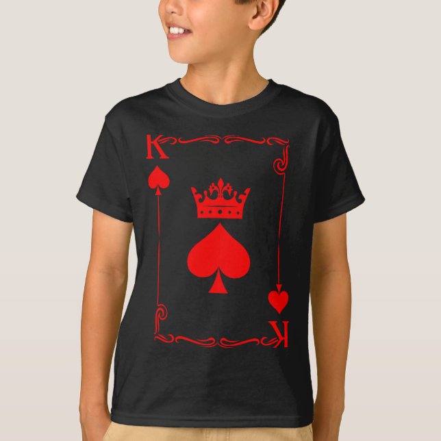 King Of Spade Game Black History Playing Card Men  T Shirt (Framsida)
