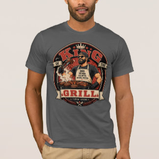 King of the Grill T-Shirt | Fars dag Grillning