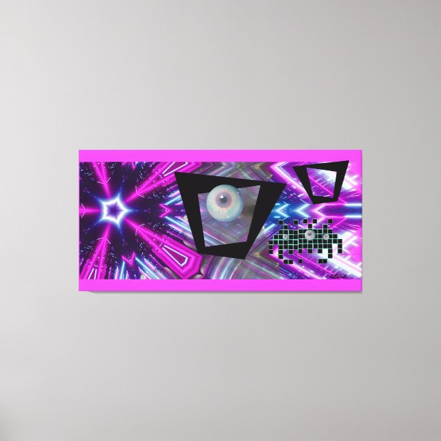 King of the New Vaporwave Invasion Canvastryck (Framsida)