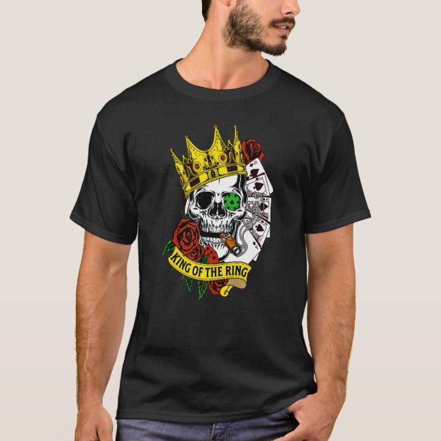 King of the Ring  Texas Hold 'em Poker T Shirt (Framsida)