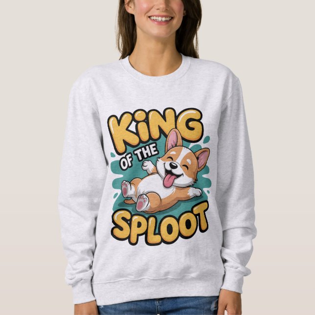 King of the Sploot Funny Dog Lying Pose Gift T Shirt (Framsida)