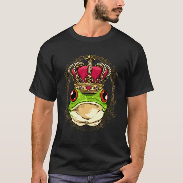 King Queen Frog Toad Princess Amphibian Animal Fro T Shirt (Framsida)