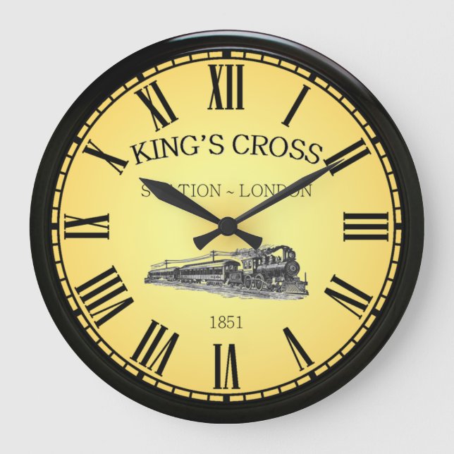 King’s Cross Station ~ London England ~  Stor Klocka (Framsida)