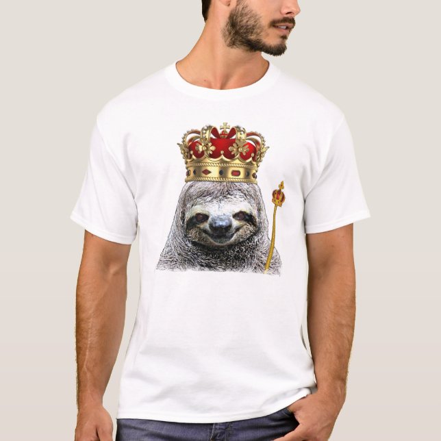 King sloth T-shirt (Framsida)