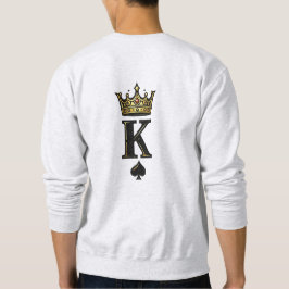 King Spade K – Minimal Couple Matching Design Lång Ärmad Tröja