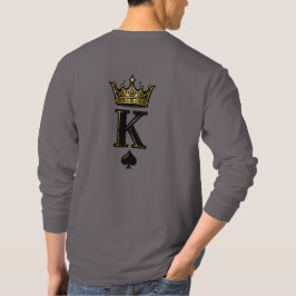 King Spade K – Minimal Couple Matching Design T Shirt