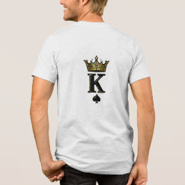 King Spade K – Minimal Couple Matching Design T Shirt