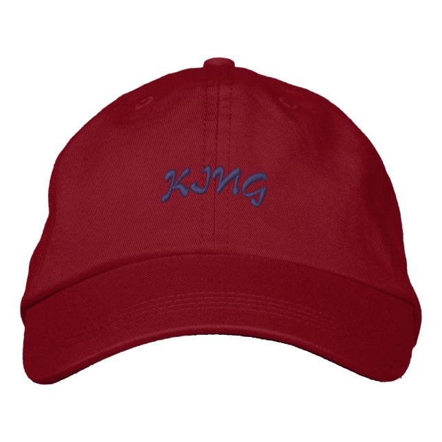 KING Trucker Snygg Visor-Hatt Män Kvinnor Barn Broderad Keps (Framsida)
