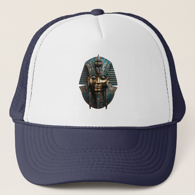 “King Tut-faraomask hatt | Forntida egyptisk  Keps (Framsida)