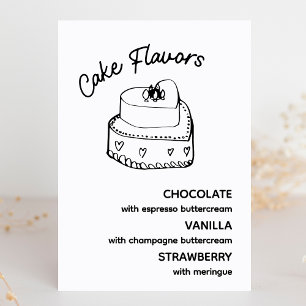 Kinga Flavors Modern Minimalist Bröllop-tecken
