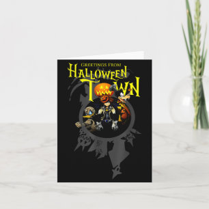 Kingdom Hearts Hälsningar Från Halloween Town Kort