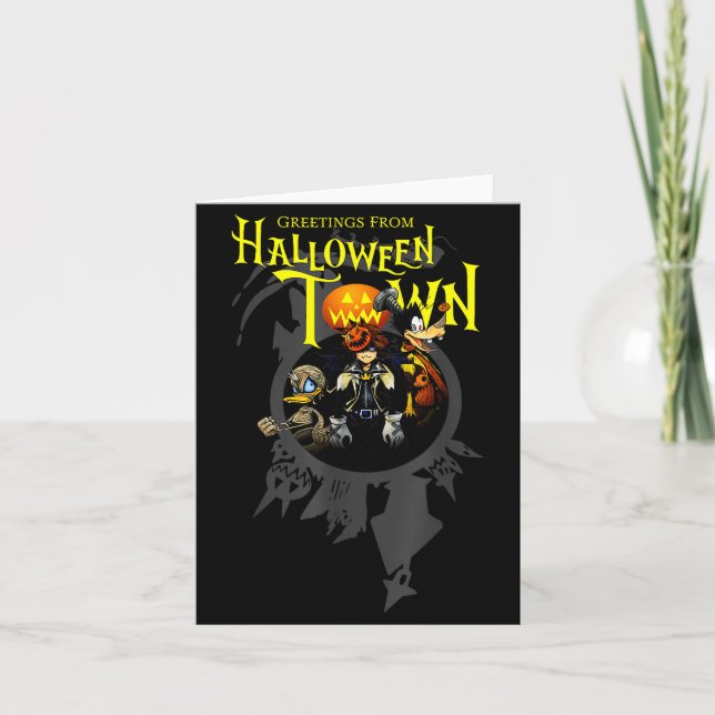 Kingdom Hearts Hälsningar Från Halloween Town  Kort (Framsida)