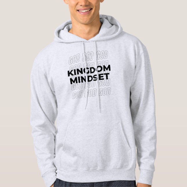 Kingdom Mindset Bold Ord Hoodie (Framsida)