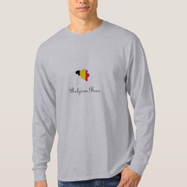 Kingdom of Belgium belgisk öl T Shirt (Framsida)