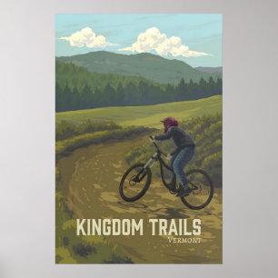 Kingdom Trails Vermont Mountainbike Resor Poster