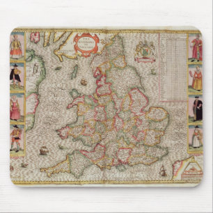 Kingdomen av England som inristas av Jodocus Musmatta