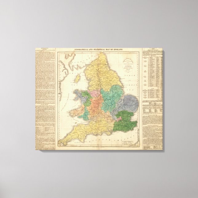 Kingdomer från anglosaxonerna canvastryck (Framsida)