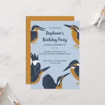 Kingfish Illustrations Bird Älskare Party